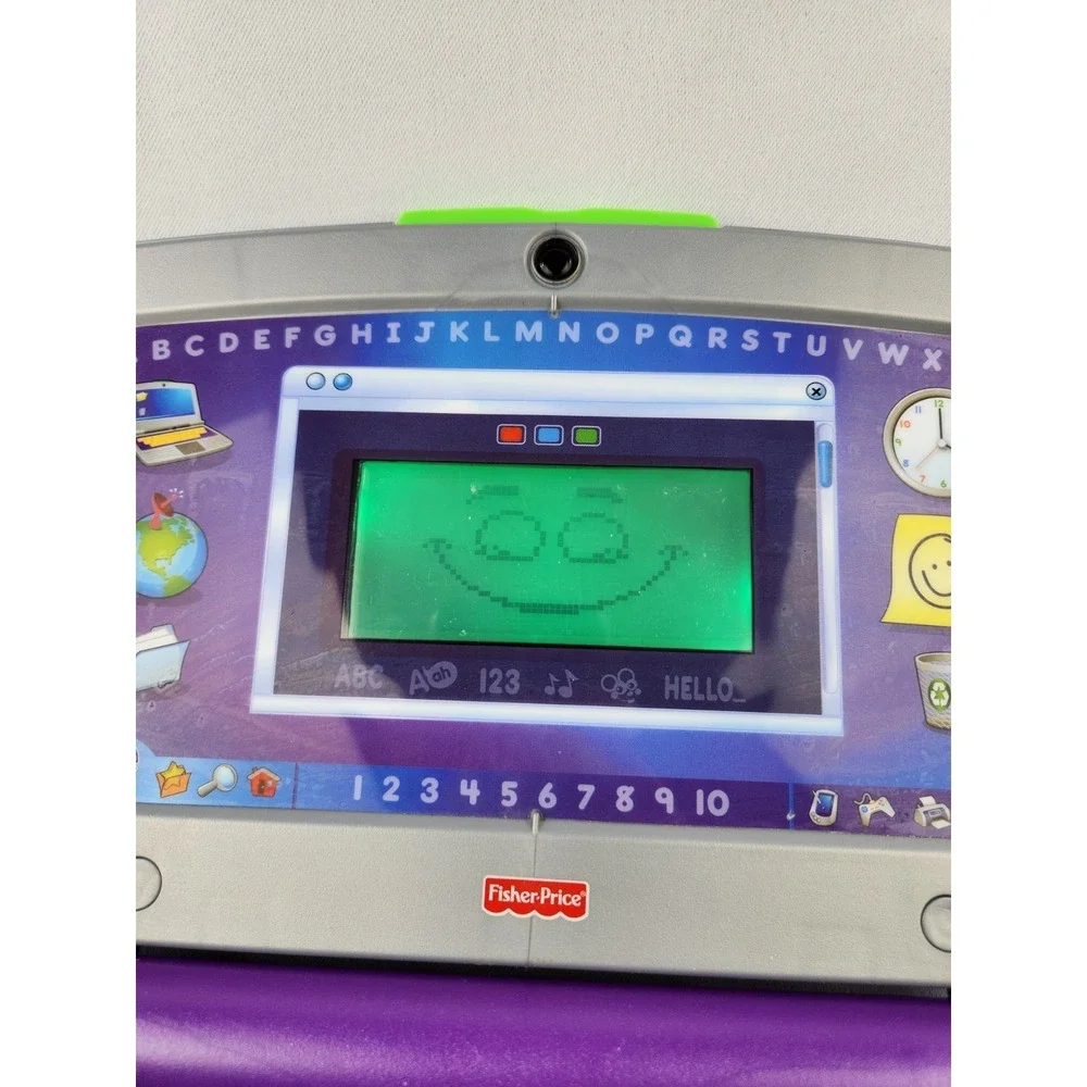 Vintage Fisher-Price Fun 2 Learn Color Flash Laptop Electronic Interactive Works